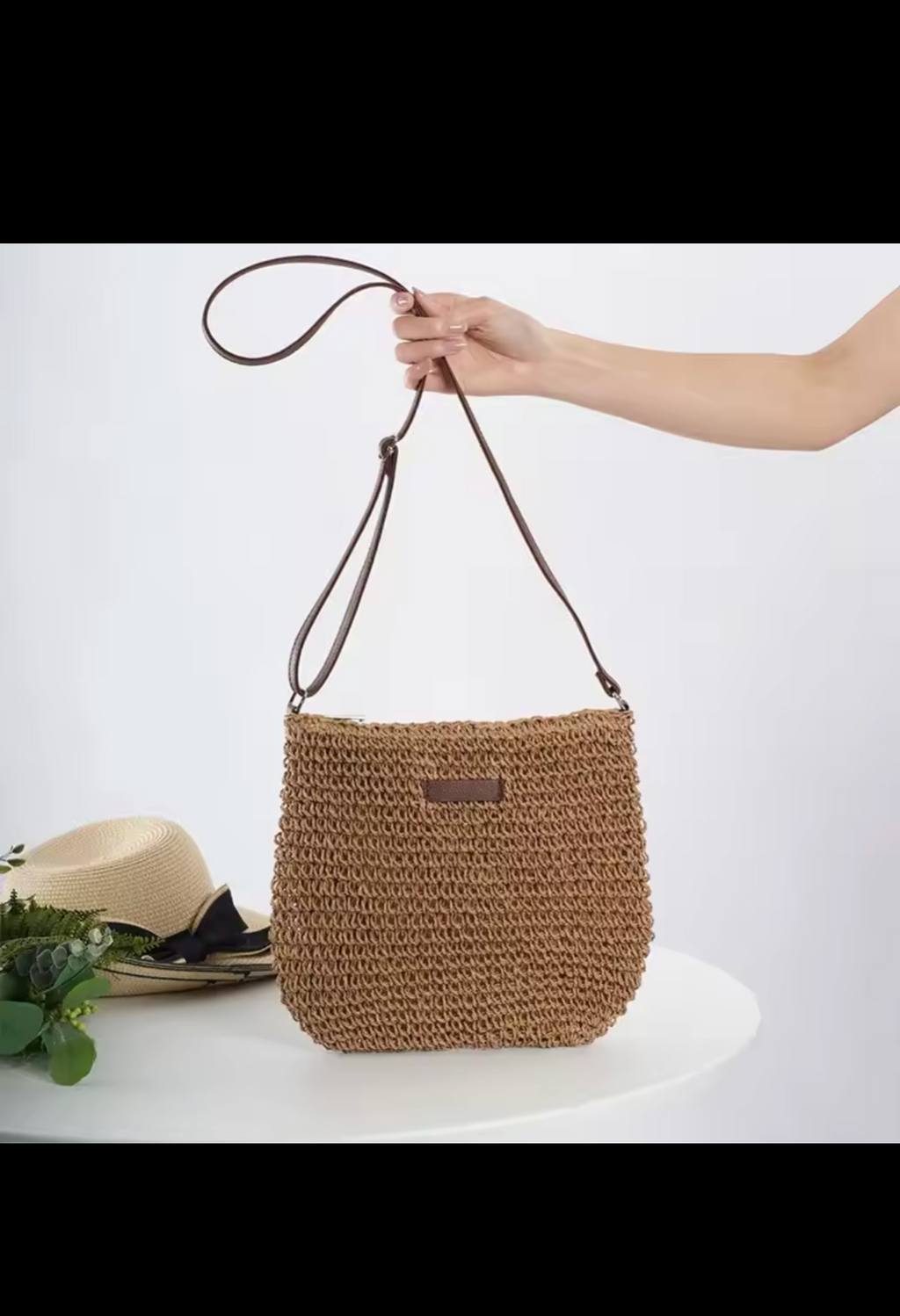 Riviera Woven Shoulder Bag
