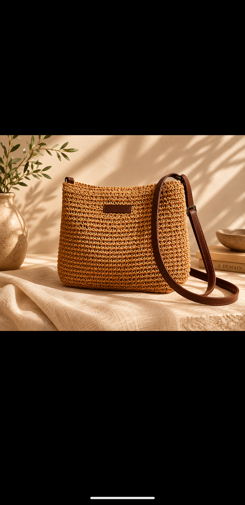 Riviera Woven Shoulder Bag