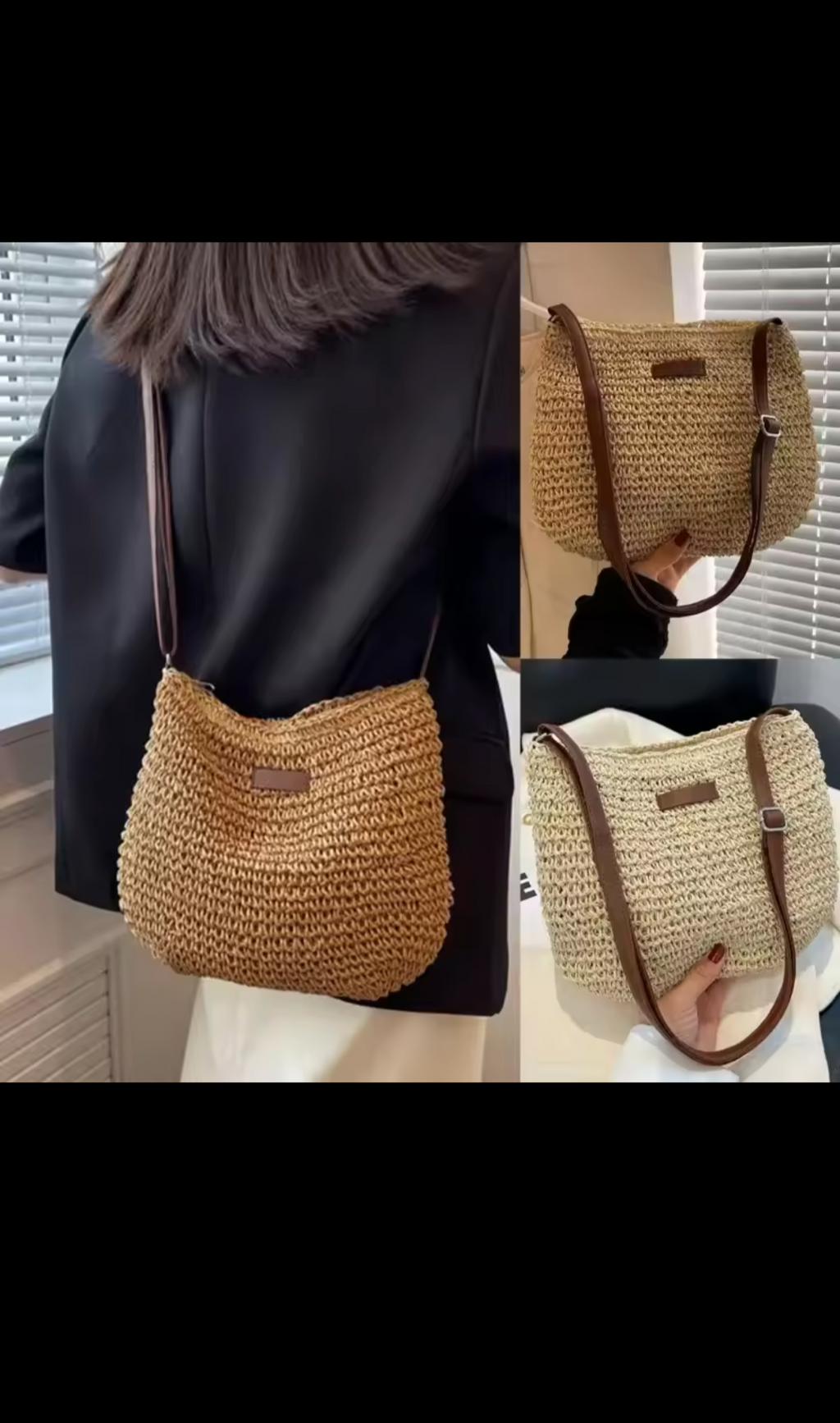 Riviera Woven Shoulder Bag